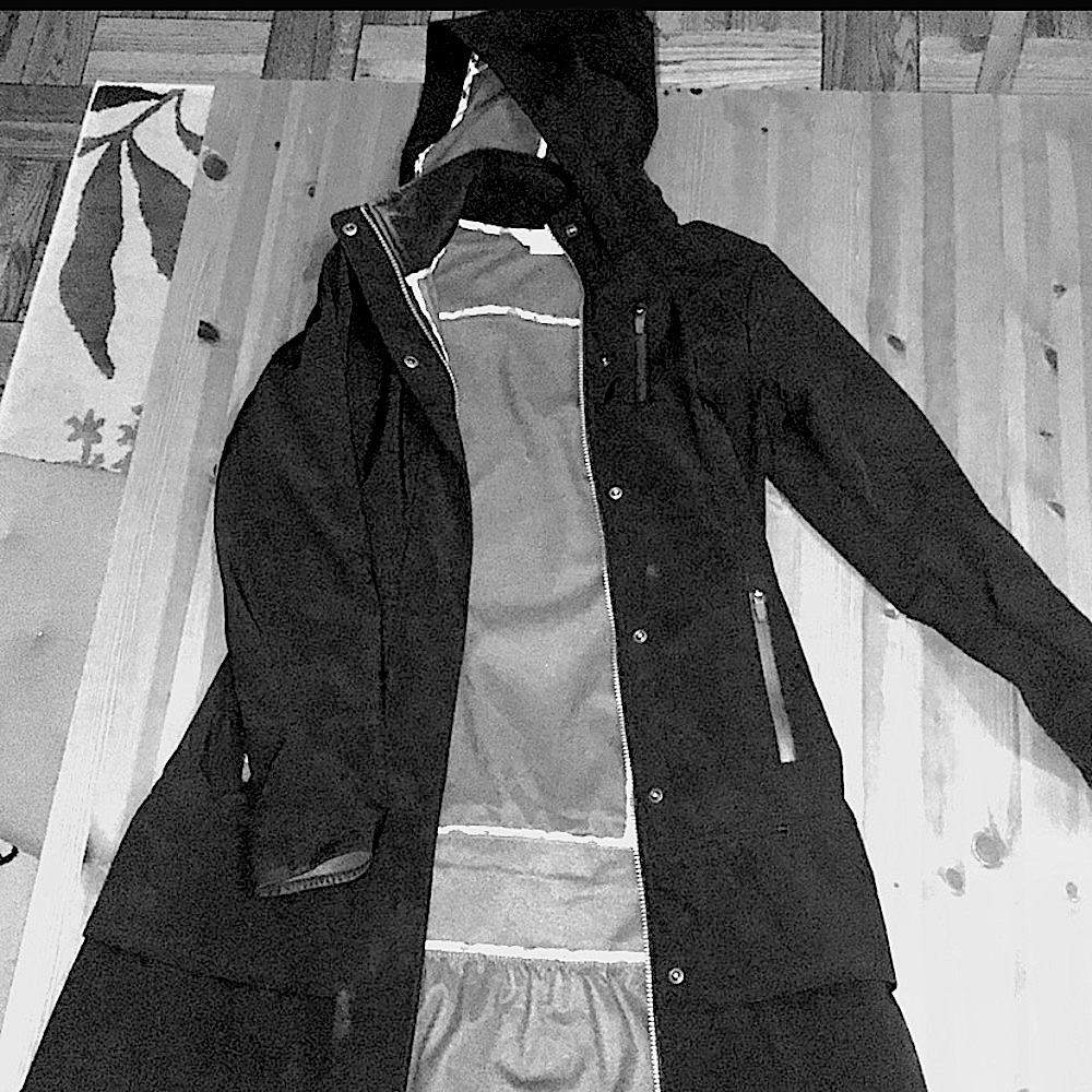 Athleta Ruffle Rain Jacket